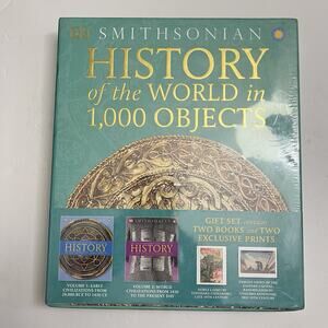 DK Smithsonian History of the World 2 Books and 2 Prints Gift Set Collection